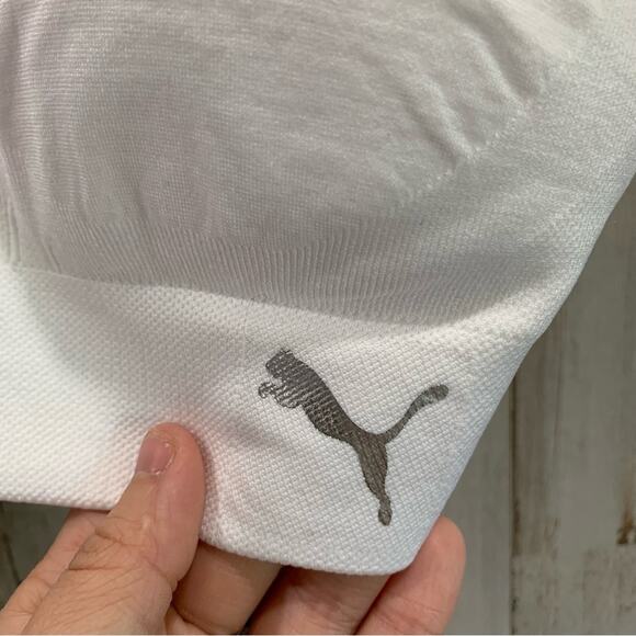 Puma White Padded Sports Bra - Picture 3 of 5